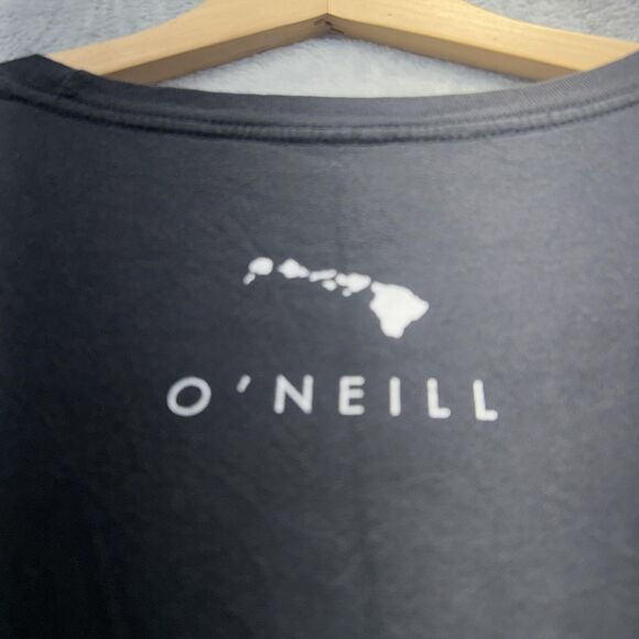 O'Neill Hawaii Shirt Mens 2XL Black Long Sleeve Graphic Surf Travel Tee - Picture 4 of 10
